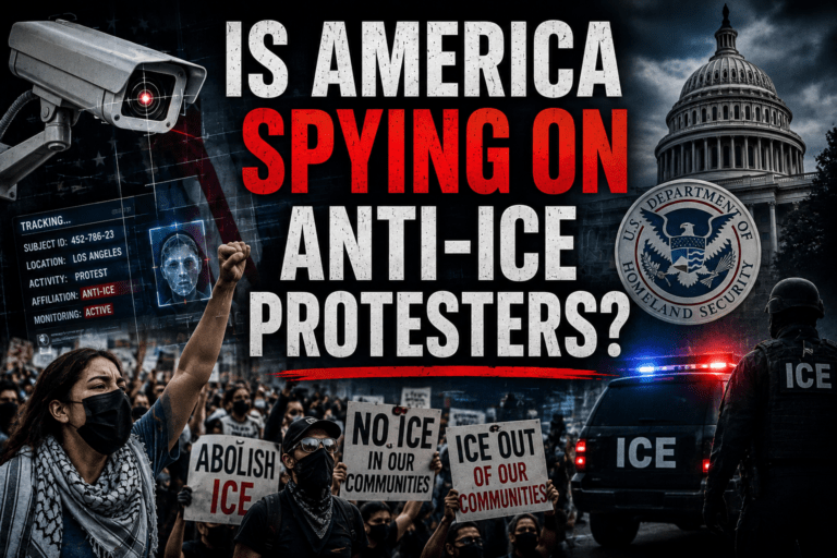 IS AMERICA SPYING ON ANTI-ICE PROTESTERS?