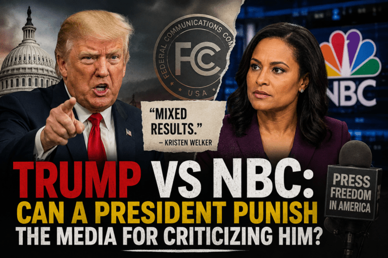 TRUMP VS NBC: CAN A PRESIDENT PUNISH THE MEDIA FOR CRITICIZING HIM?