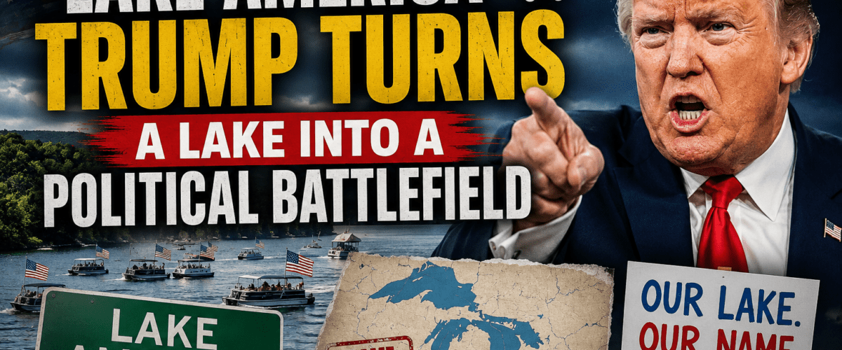 “LAKE AMERICA”?! TRUMP TURNS A LAKE INTO A POLITICAL BATTLEFIELD